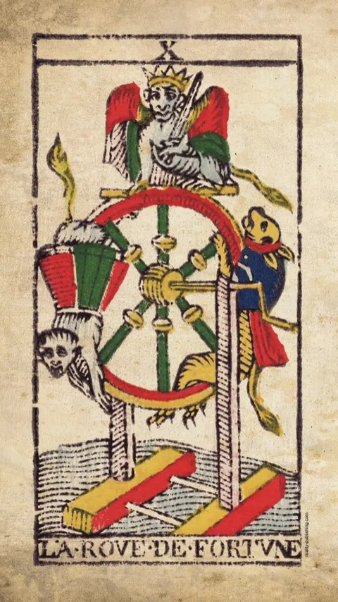 A Roda da Fortuna, carta X do Tarot de Marselha