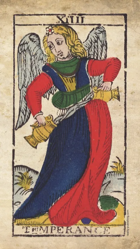 A Temperança, carta XIIII do Tarot de Marselha